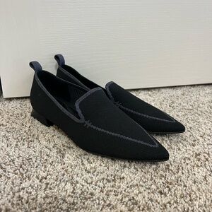 Vivaia Doreen Pointy Toe Loafers Black 37/ 6.5